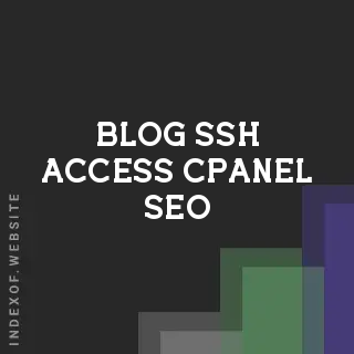 Mastering cPanel: SSH Access and SEO Strategies for 2026 | Logo - Indexof